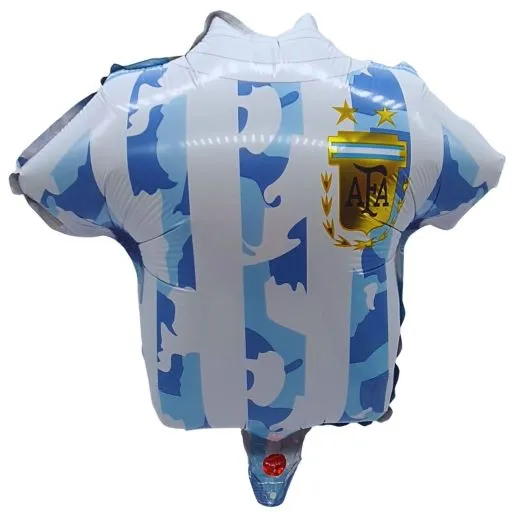 Globo metalizado camiseta argentina 9 pulgadas